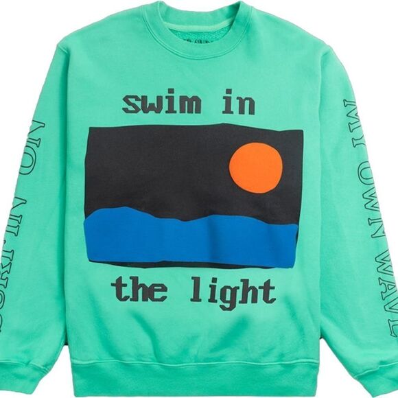 KID CUDI x CPFM Rolling Loud Swim In The Light Crewneck | Teal | Size Medium - Picture 2 of 9